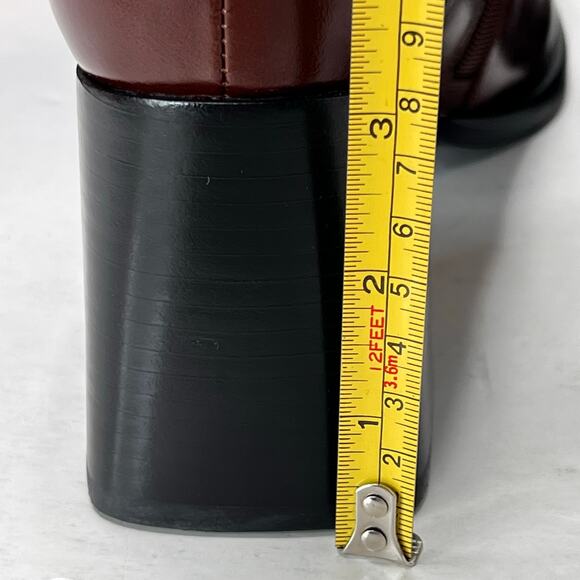 Jeffrey Campbell Sherpal Chunky Heel Zip Boot Brown Women 9.5 Tried On - Picture 8 of 11